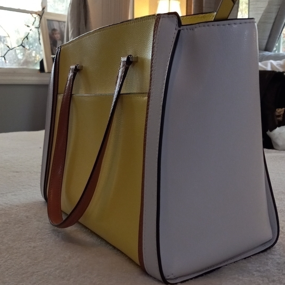 Kate Spade Patterson Drive Geraldine Limelight Tote Bag & Matching Wallet - Picture 13 of 16